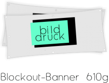 Blockout-Banner 610g -doppelseitiger Druck-