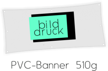 PVC-Banner 510g  -rundum geöst-