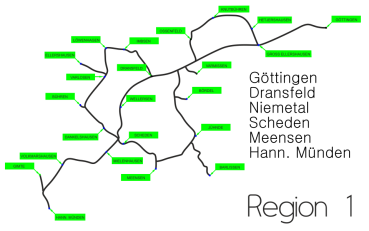 1 Monat Buswerbung Sideboard Regio Linien Region 1