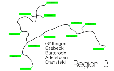 1 Monat Buswerbung Sideboard Regio Linien Region 3