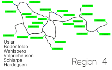 1 Monat Buswerbung Sideboard Regio Linien Region 4